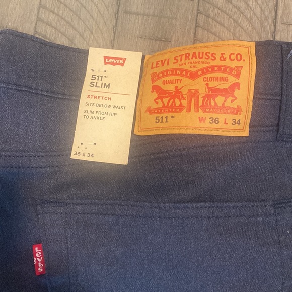 Levi’s 36x34 stretch slim jeans - Picture 3 of 4